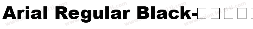 Arial Regular Black字体转换